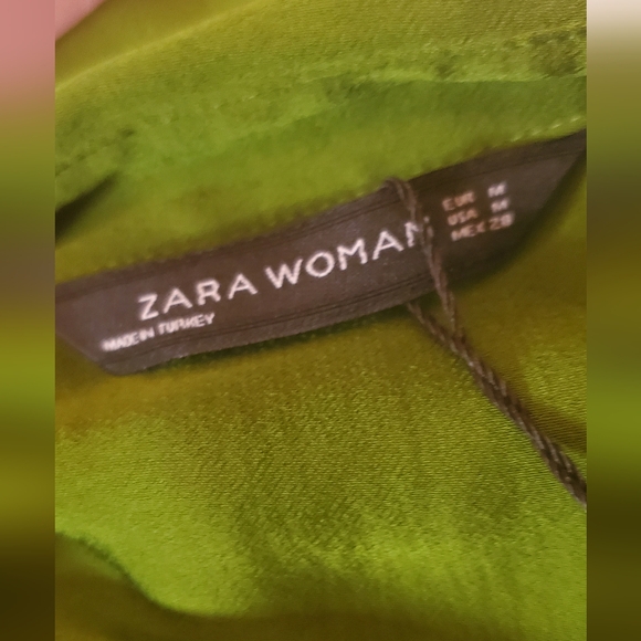 ZARA - WOMEN- size M- oversize blouse 100% viscose Button Down - Picture 6 of 10